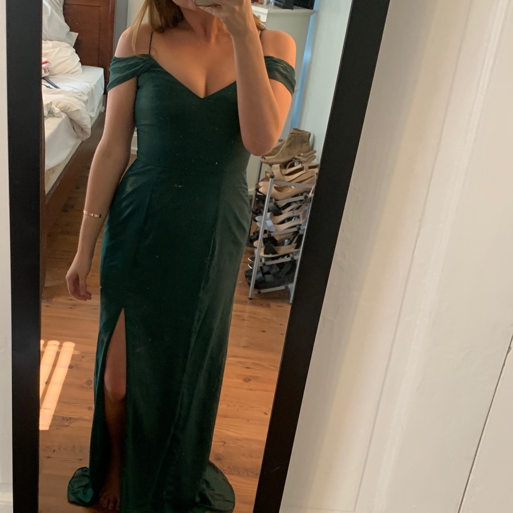 Green formal dress